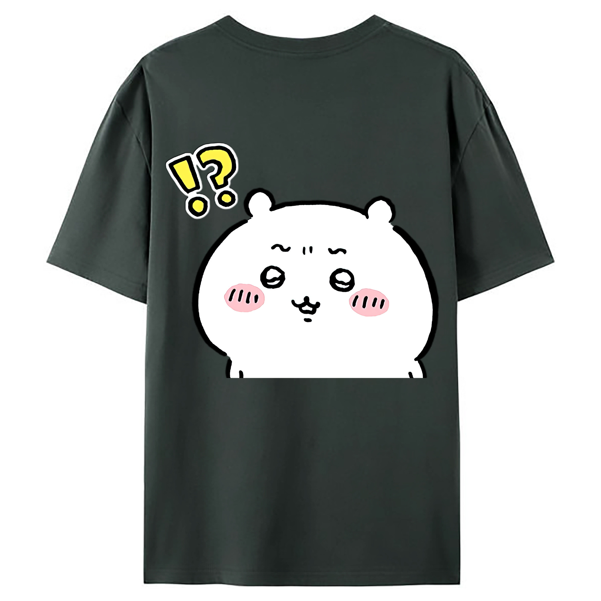 （画像用） ちいかわ ちいかわ Chii-kawa chiikawa 綿100％ メンズ半袖Tシャツ（バックプリント） 通気性